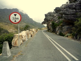Well known rock protrusion on Bains Kloof Pass