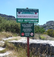 Sign at Hely-Hutchinson Reservoir