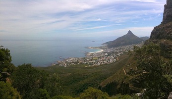 Panoramic view taken on my iPhone from Slangolie Ravine on Table Mountain_180
