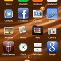 Ubuntu theme on my iPhone in celebration of Ubuntu 9.10 release