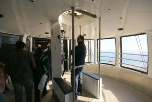 Inside the cablecar