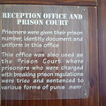 Sign at Prisoners Court on Robben Island