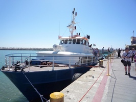 The Susan Kruger Ferry docked at Murray Harbour, Robben Island