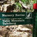 Sign pointing to Nursery Ravine