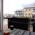 Ice cold Bosun's Bitter Ale and Two Ocean's Merlot at Quay Four, Waterfront