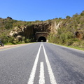 My bike at entrance to Du Toit's Kloof Tunnel