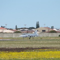 South Africa's Gripen Fighter in the distance readying for takeoff