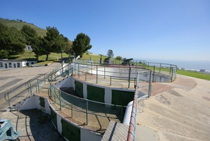 View of old gun emplacement at Lion's Battery on Signal Hill