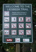 Sign at start of Liesbeeck Trail