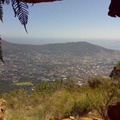 View of Cape Town from contour path on Table Mountain