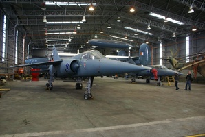 Inside hangar at Ysterplaat AFB