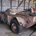 Old rusty Ferret Mk 1 armoured car at Ysterplaat