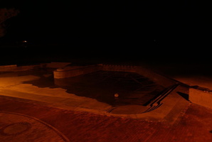 Tidal pool at Gonubie Beach at night