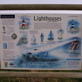 Sign giving story of various South African lighthouses