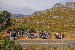 Last pit stop on top of Bain's Kloof Pass to enjoy the view