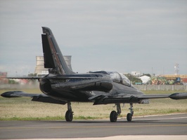 Albatross L39 landing at Ysterplaat Airshow, Cape Town