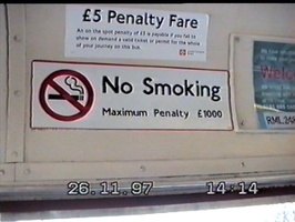 1000 Pounds Fine for Smoking on the bus