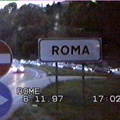 Entering Rome, Italy