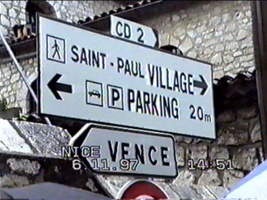 Street sign to St Paul's Village