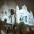 Another view of the spectacular flood lit church at Monte Marte, Paris