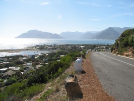 View towards Kommetjie with Chapman's Peak Drive in distance