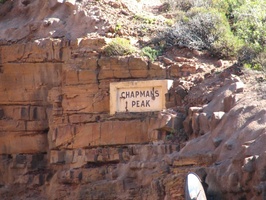Sign at top of Chapman's Peak Drive at Viewpoint