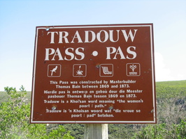 Signboard at View Point on Tradouw Pass
