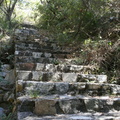 Stone stairs leading to historic bridge, Franschhoek Pass