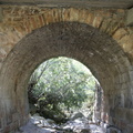 Original arch of historic bridge
