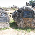 Memorial plaques at top of pass