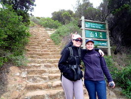Odette and Chantel at start of the hike