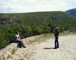 Chantel taking a photo for some Europeans on Tradouw Pass