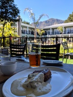 Lunch at the hotel in Franchhoek