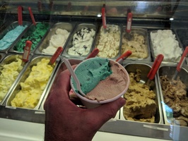 Delicious icecream on the main road in Franchhoek