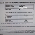 My Radio Amateur's Exam results