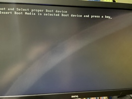 BIOS booted fine now it wants an operating system installed