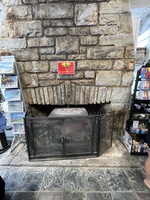 Fireplace in Souvenir shop