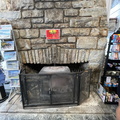 Fireplace in Souvenir shop