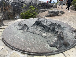Bronze sculpture at top of Table Mountain