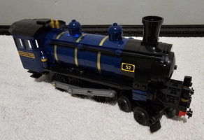 Completed locomotive side view