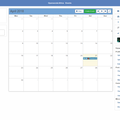 Hubzilla - Event viewer showing the month view
