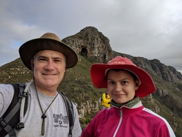 Us with Elephant's Eye cave in  the background