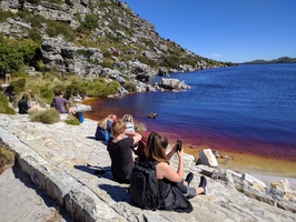Quite a few goups at the Hely Hutchinson Dam on top of Table Mountain
