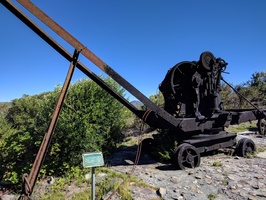 Old machinery used to build the dams on top of Table Mountain