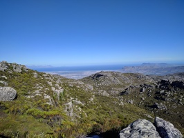 View over False Bay and Rooi Els in the far distance