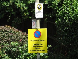 No Parking during Wimbleton