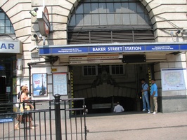 Entrance to Baker Street Underground Station, London