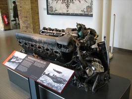 Imperial War Museum, London - Engine from Rudolph Hess' Crashed Plane