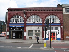 Entrance to Lambeth North Underground Station, London