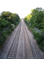 Top View of Winterbourne Railway Viaduct, England